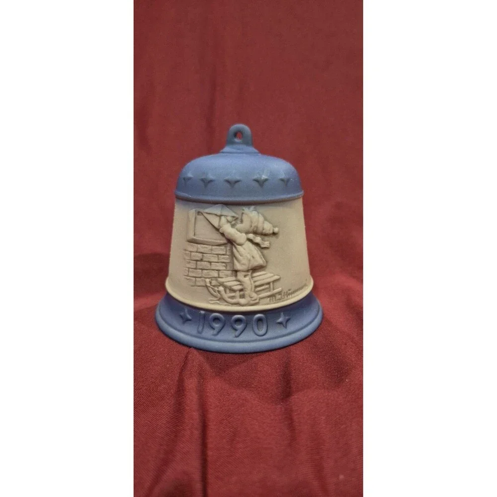 Vintage 1990 Hummel Christmas Bell Letter to Santa Claus Second Edition EUC